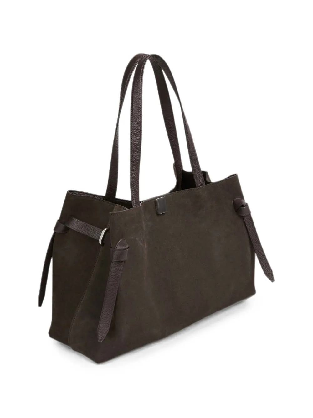 Yuzefi Gyoza suède shopper Bruin