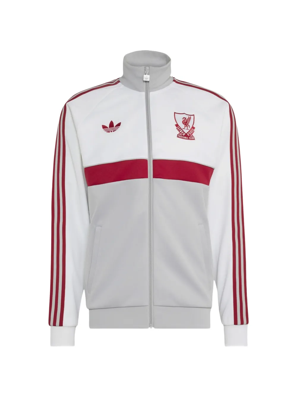 adidas x Liverpool FC logo-embroidered jacket - Weiß