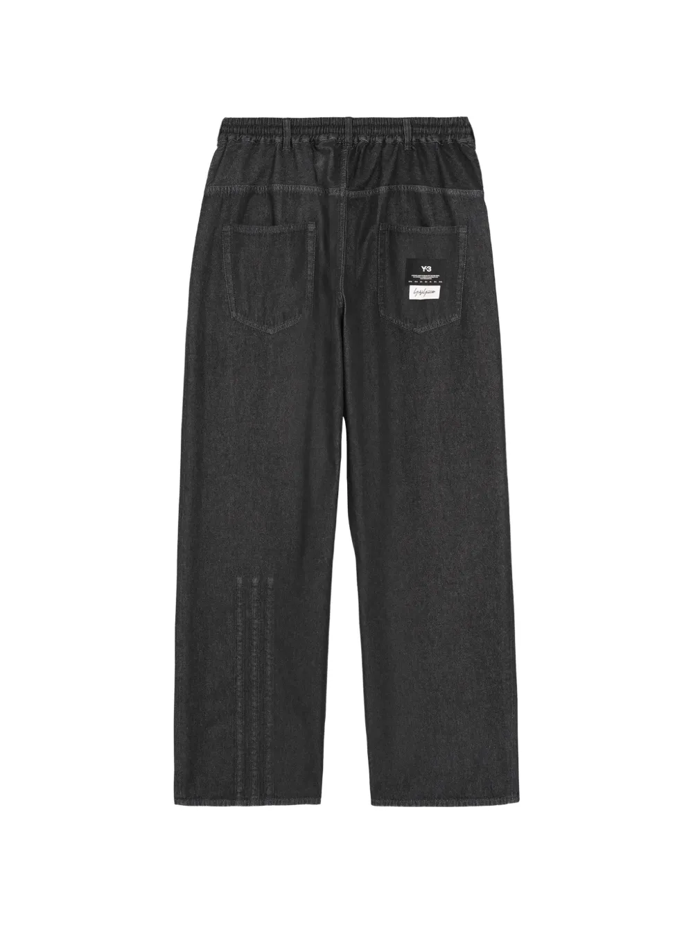 Y-3 Denim broek Zwart