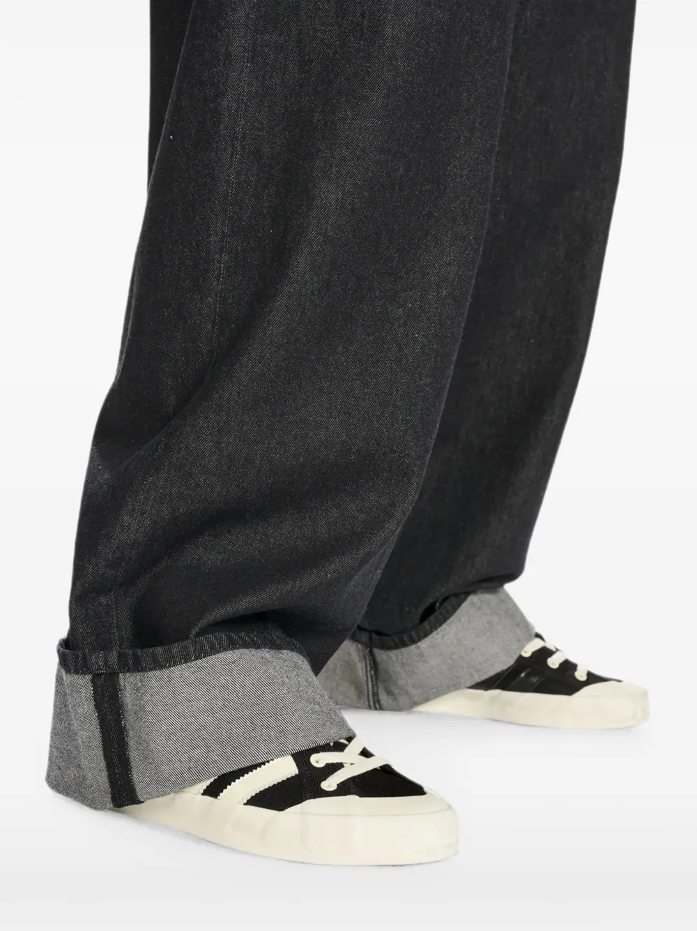 Y-3 Denim broek Zwart