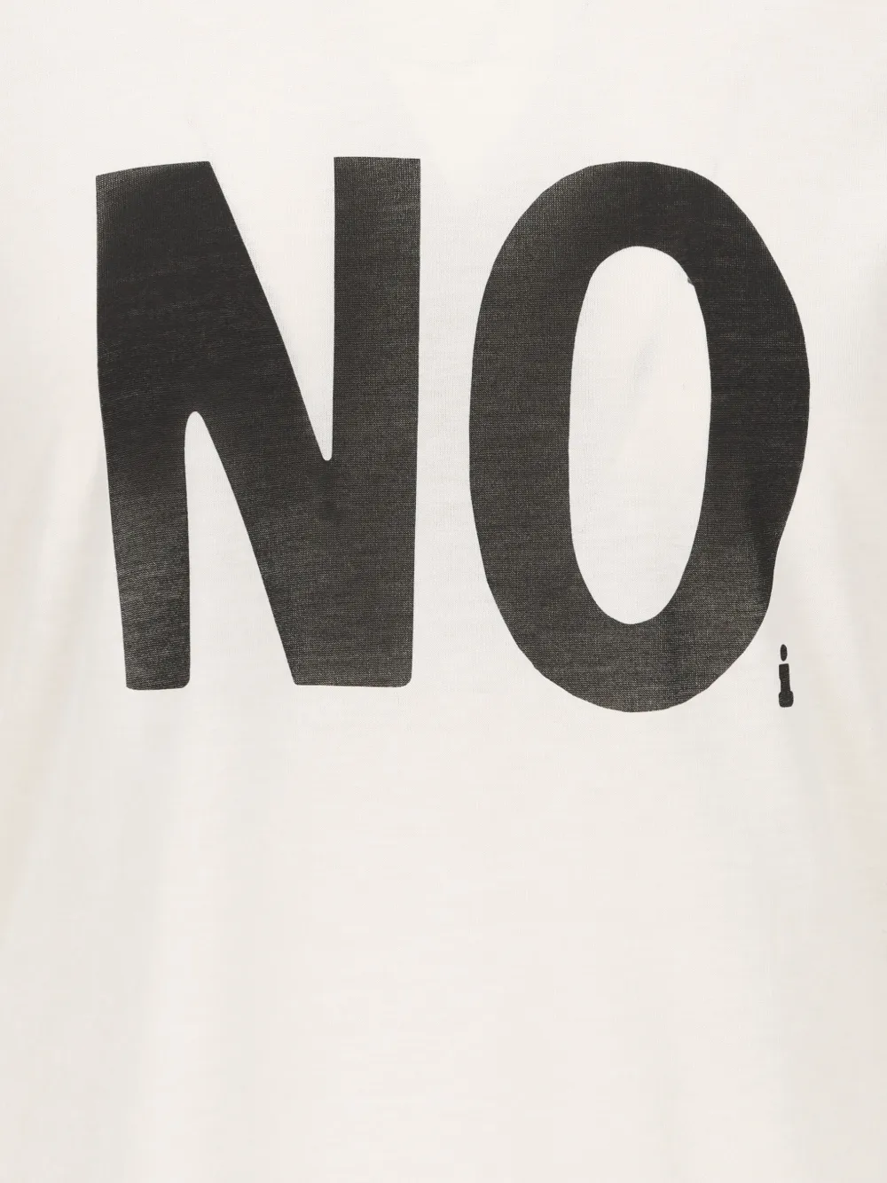 FENDI Ivory jersey T-shirt met Noi-print Wit