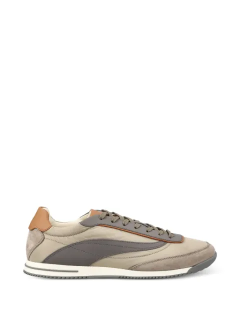 Brunello Cucinelli leather-trim panelled sneakers