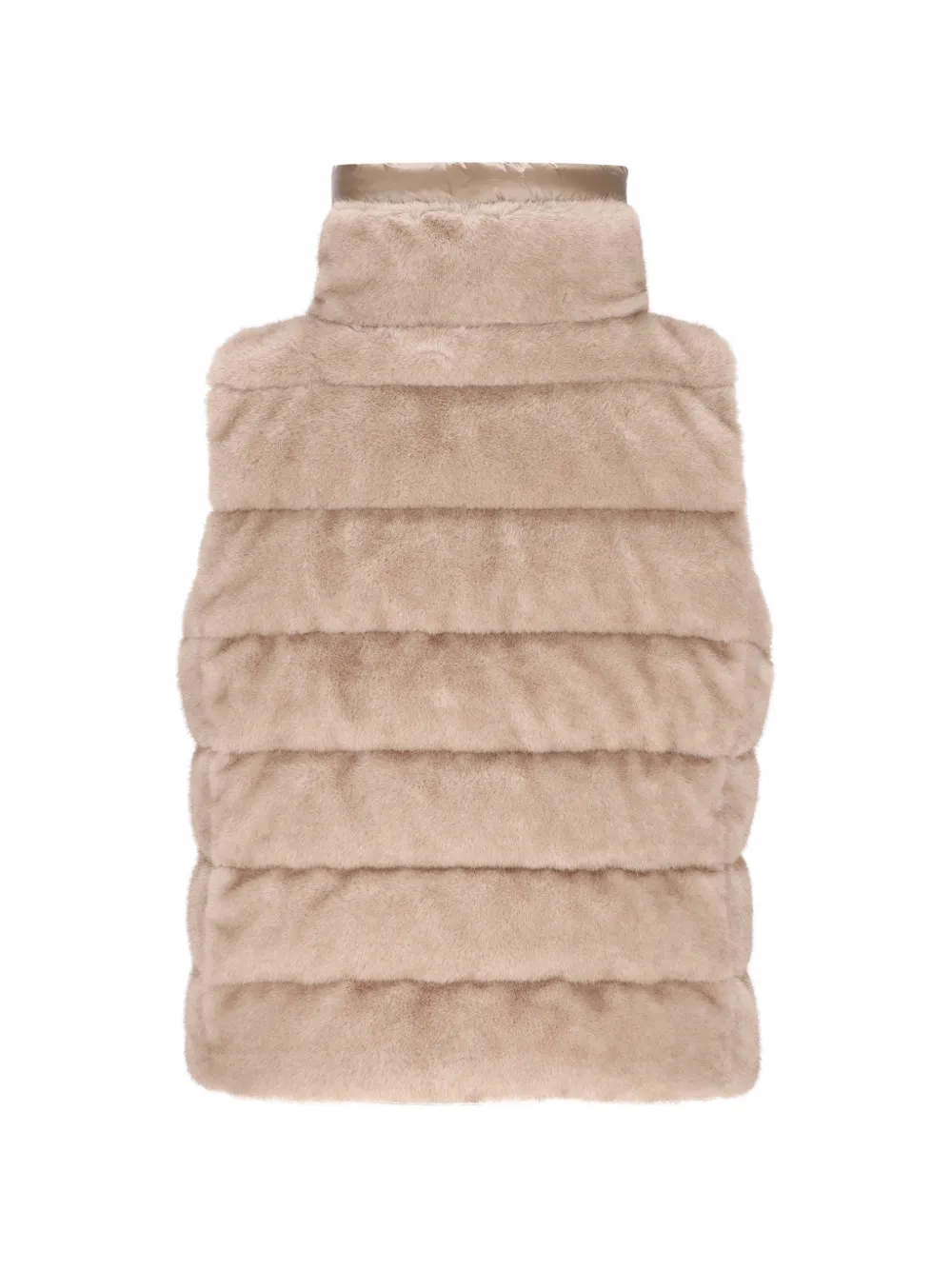 Herno Bodywarmer van imitatiebont Beige