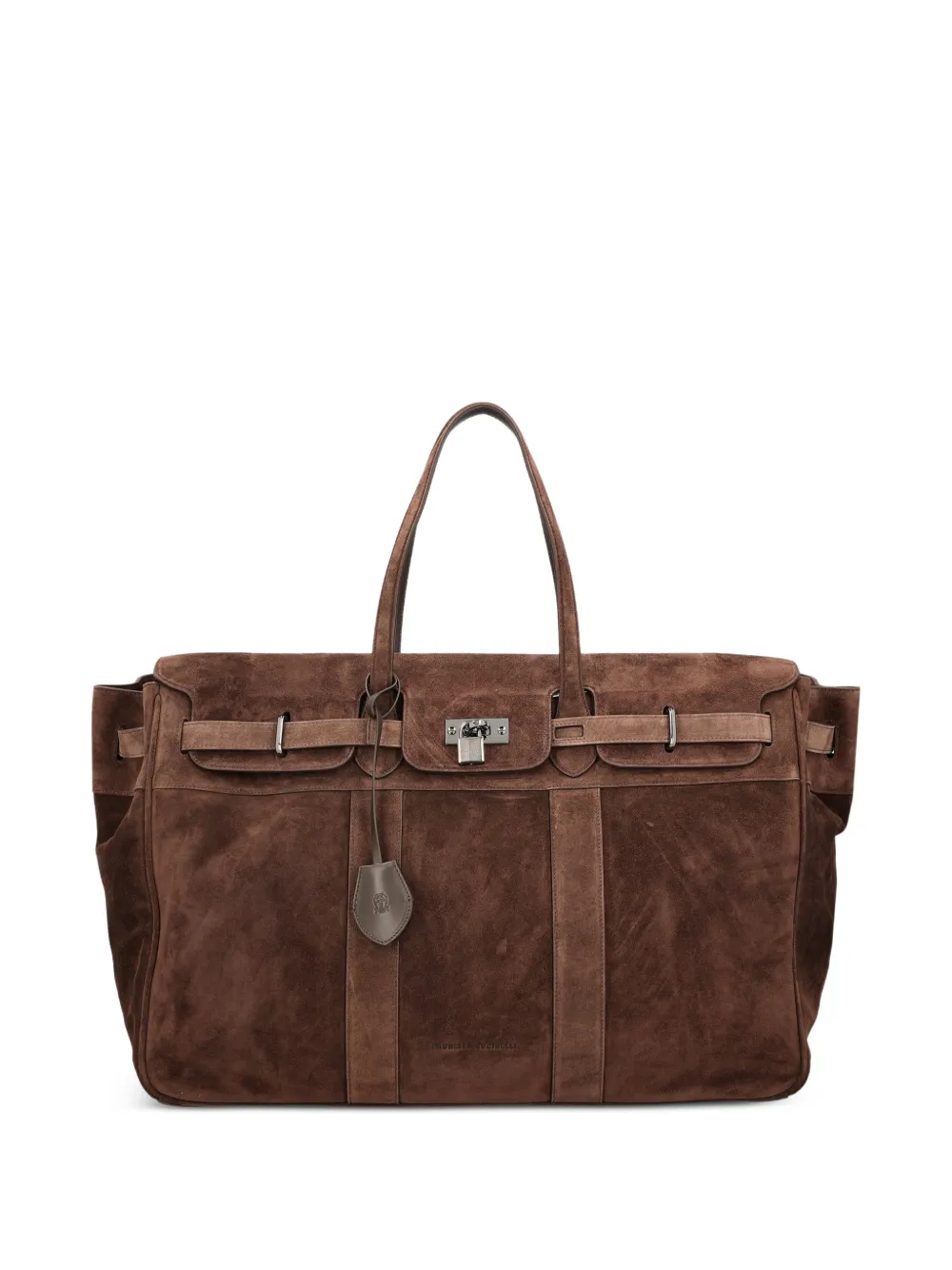 Brunello Cucinelli Explorer suede bag - Marrone