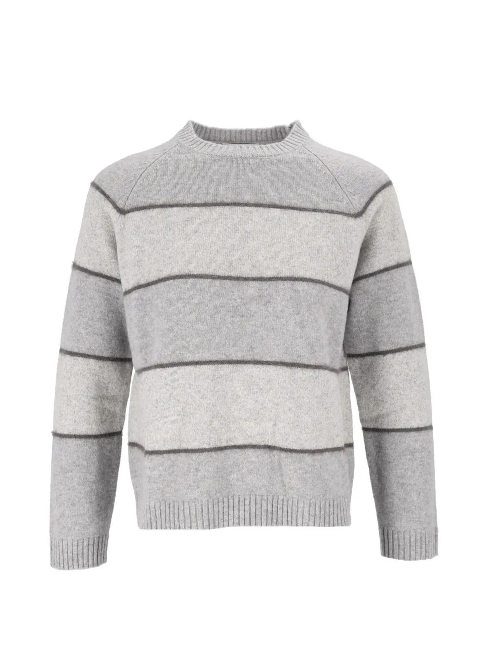 Kangra striped crew-neck sweater - Grau