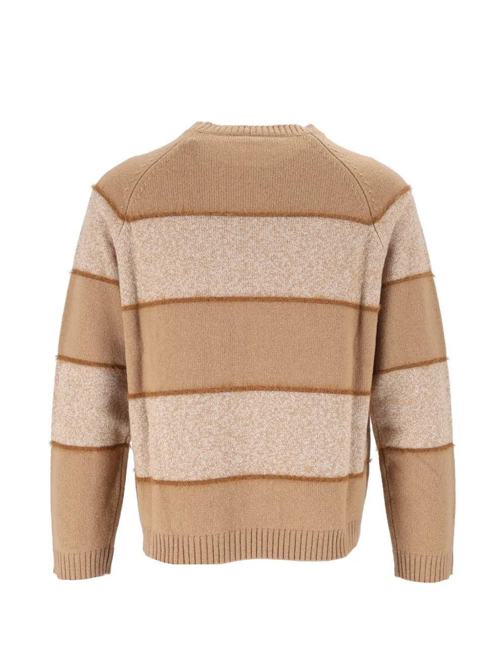 Kangra striped wool-blend sweater Beige