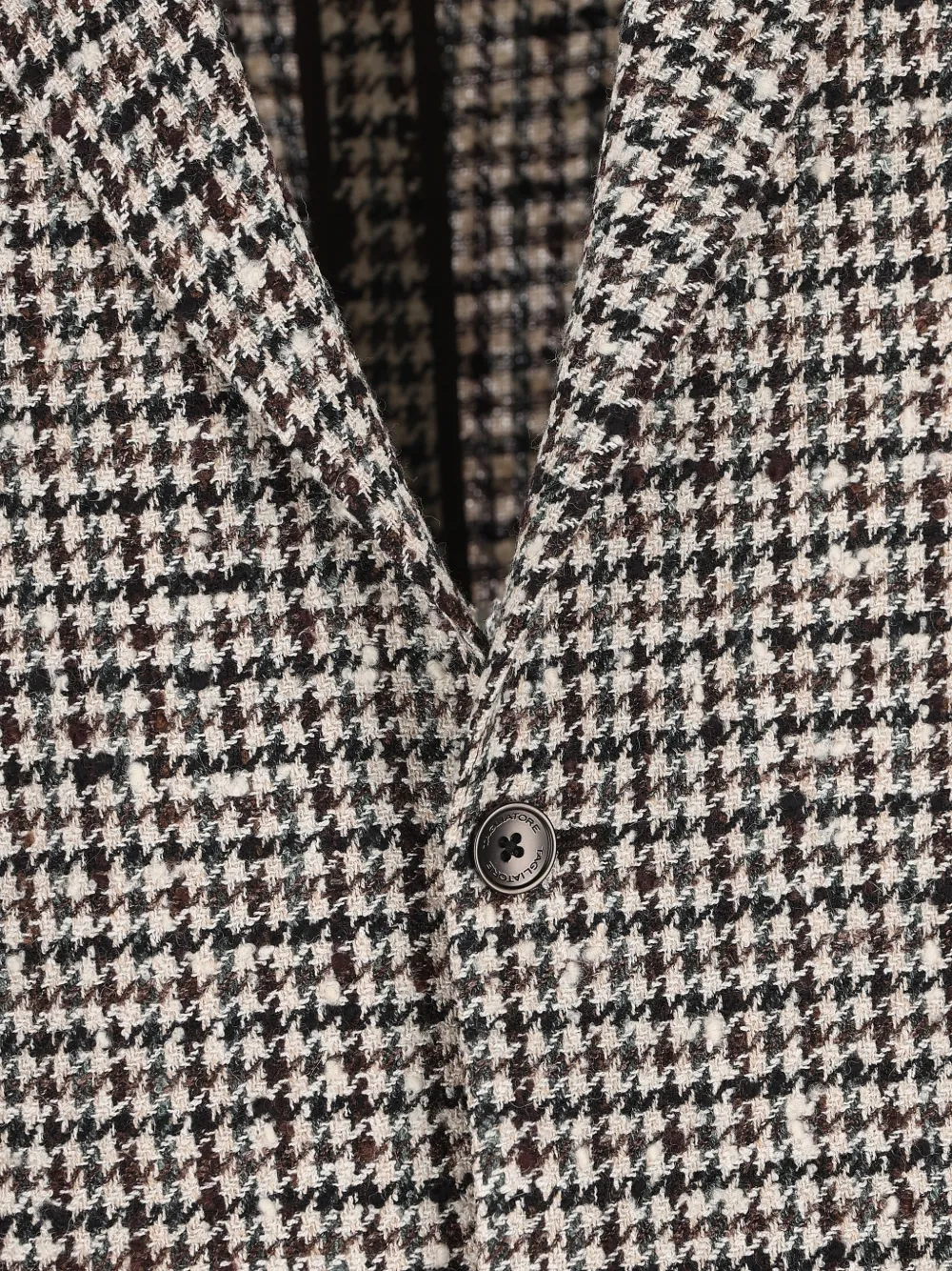 Tagliatore Blazer met pied-de-poule print Bruin