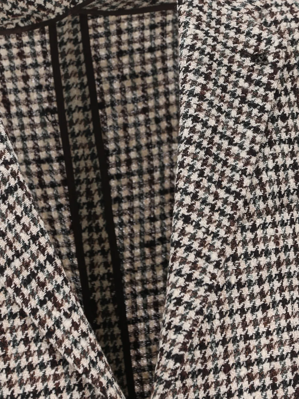 Tagliatore Blazer met pied-de-poule print Bruin