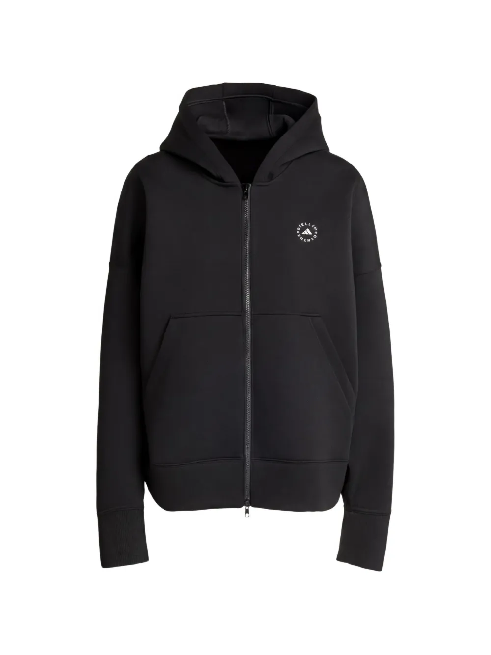 adidas by Stella McCartney Felpa con cappuccio e logo - Nero