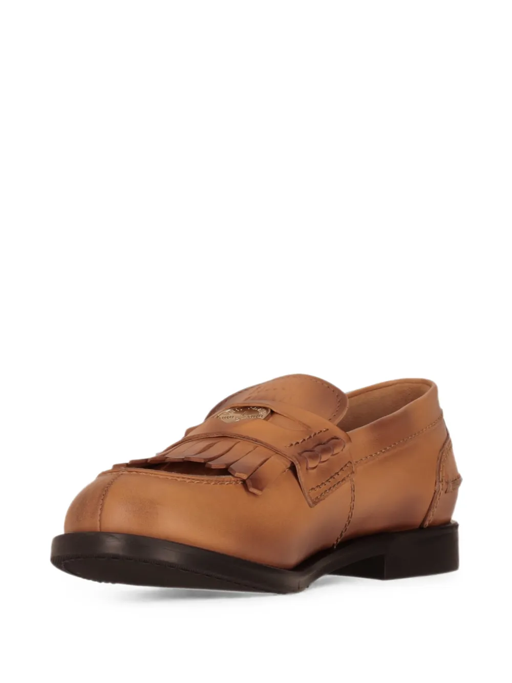 Miu Loafers met franjes Bruin