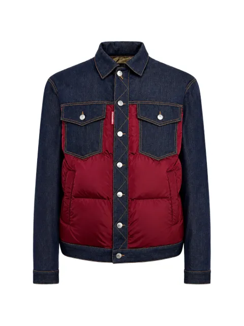 DSQUARED2 hybrid puffer jean jacket
