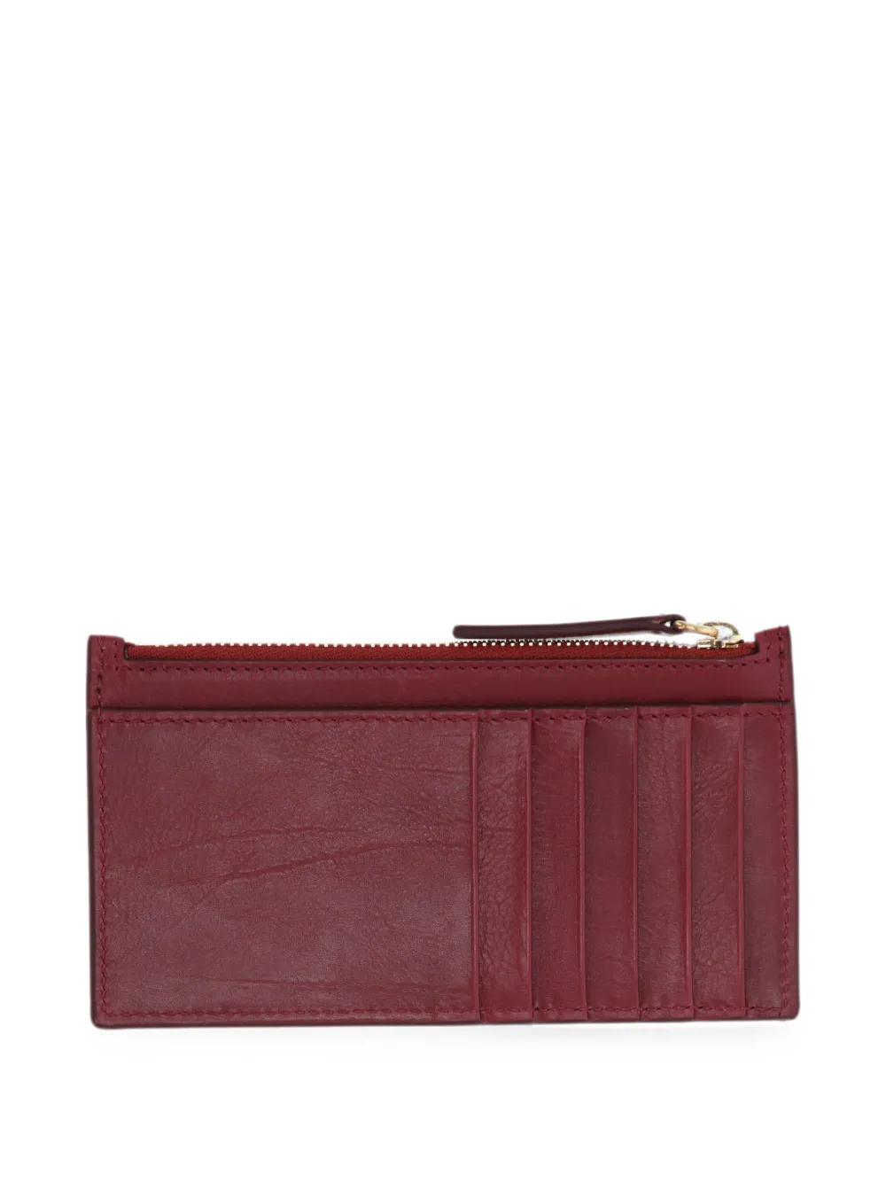 GIANNI CUCCUINI Portemonnee met logoplakkaat Rood
