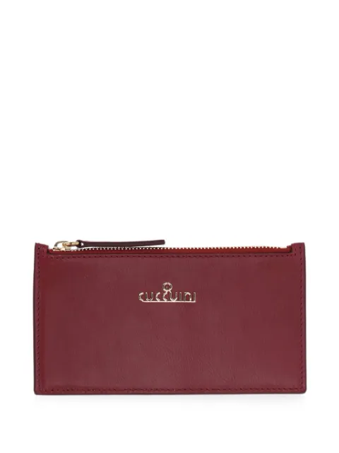 GIANNI CUCCUINI logo-plaque zipped wallet