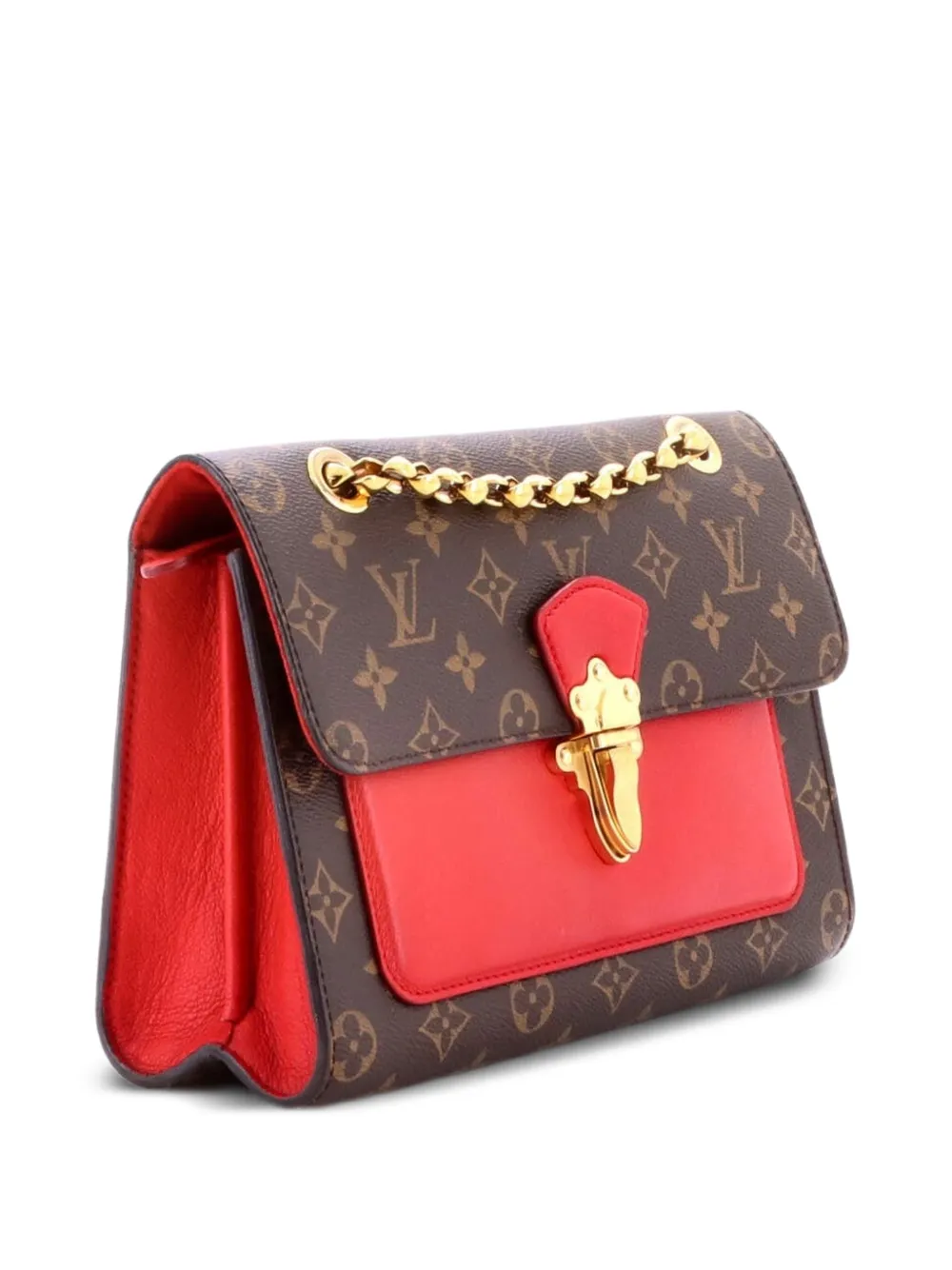 Louis Vuitton Pre-Owned Victoire Handbag Monogram Canvas and Leather shoulder bag - Rot