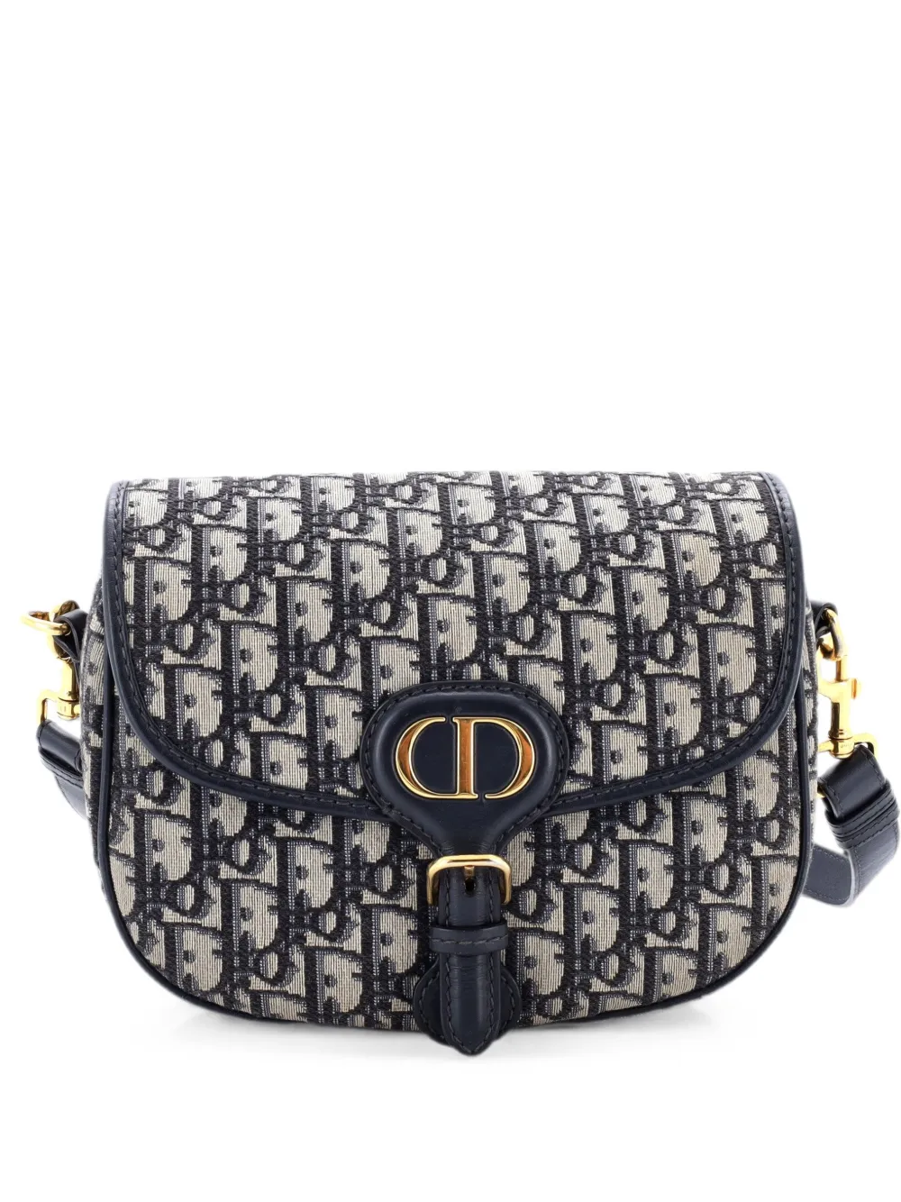 Christian Dior Pre-Owned Bobby Flap Bag Oblique Canvas Medium crossbody bag - Blu
