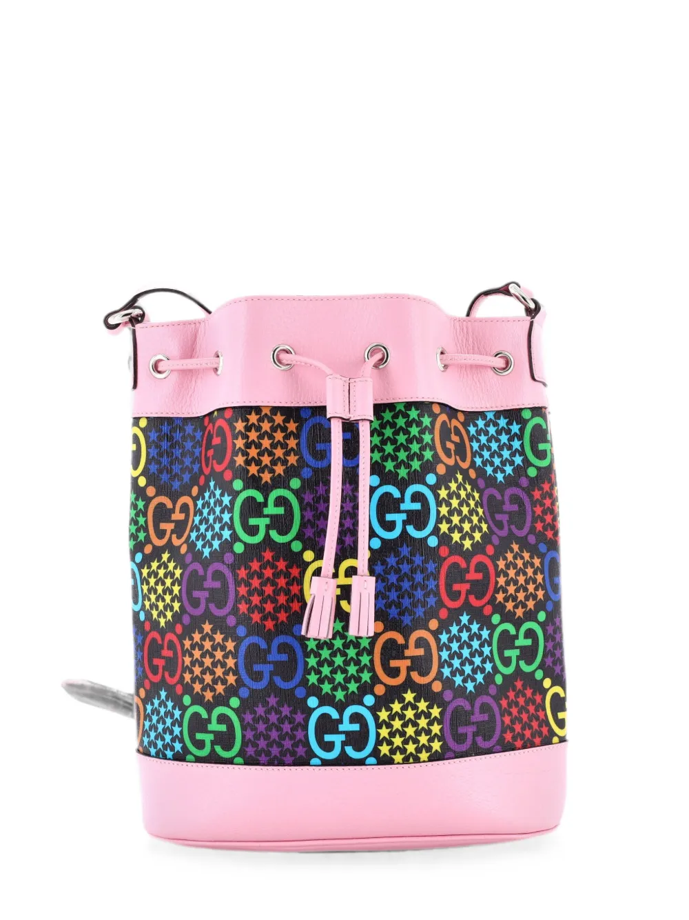 Gucci Pre-Owned Psychedelic Print GG Coated Canvas Medium bucket bag - Mehrfarbig