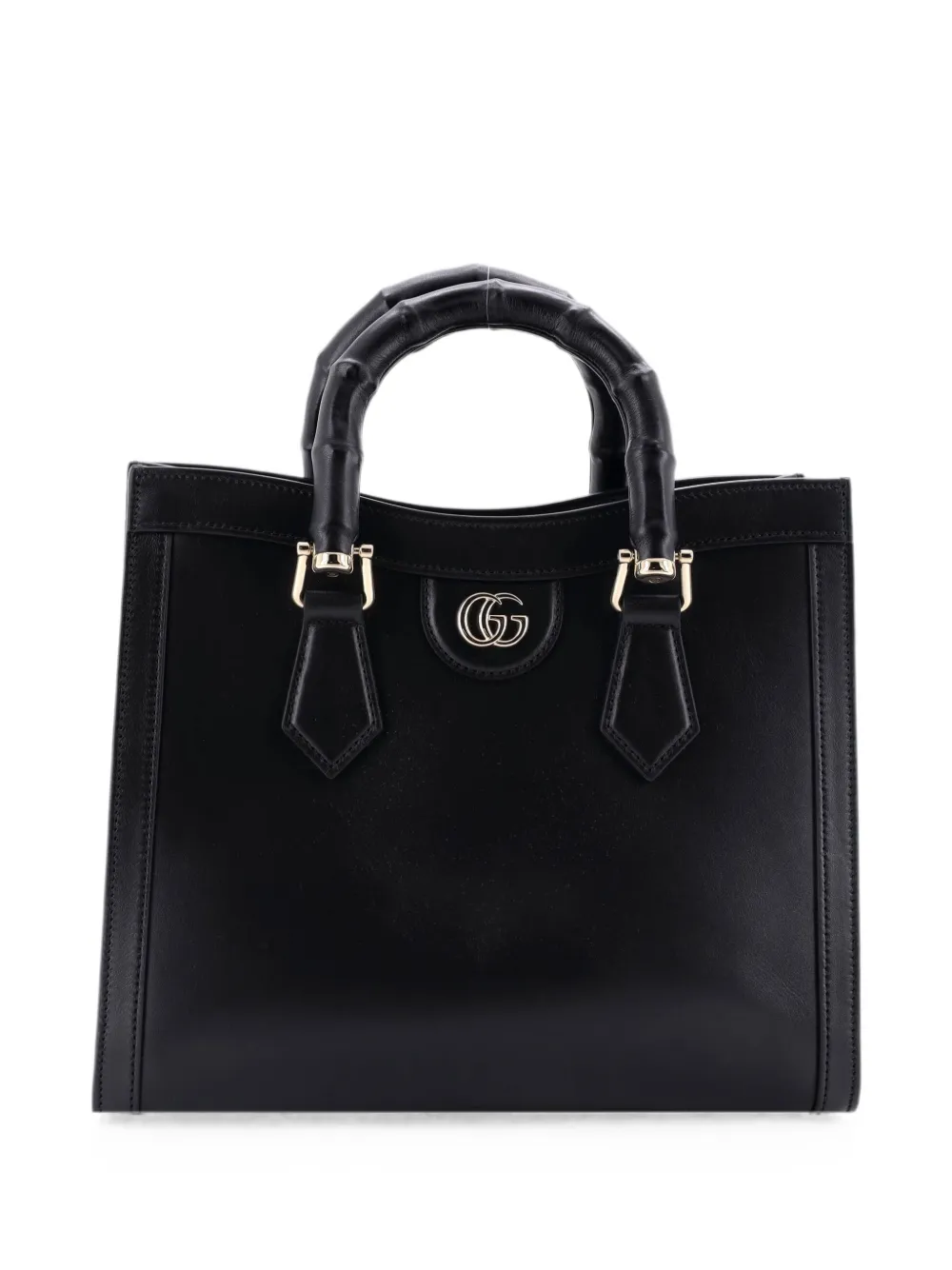 Gucci Pre-Owned Diana NM Bamboo Handle Leather Small tote bag - Nero