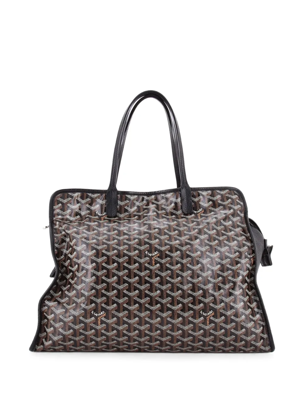 Goyard Pre-Owned Hardy Pet Carrier Coated Canvas PM tote bag - Nero