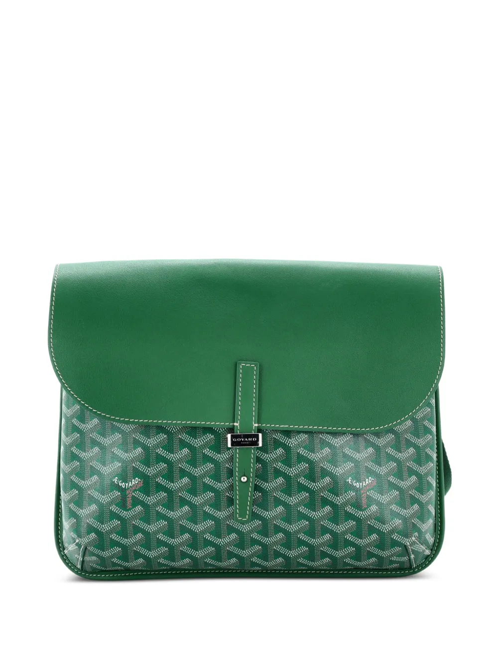 Goyard Pre-Owned Coursier Messenger Bag Coated Canvas and Leather crossbody bag - Grün