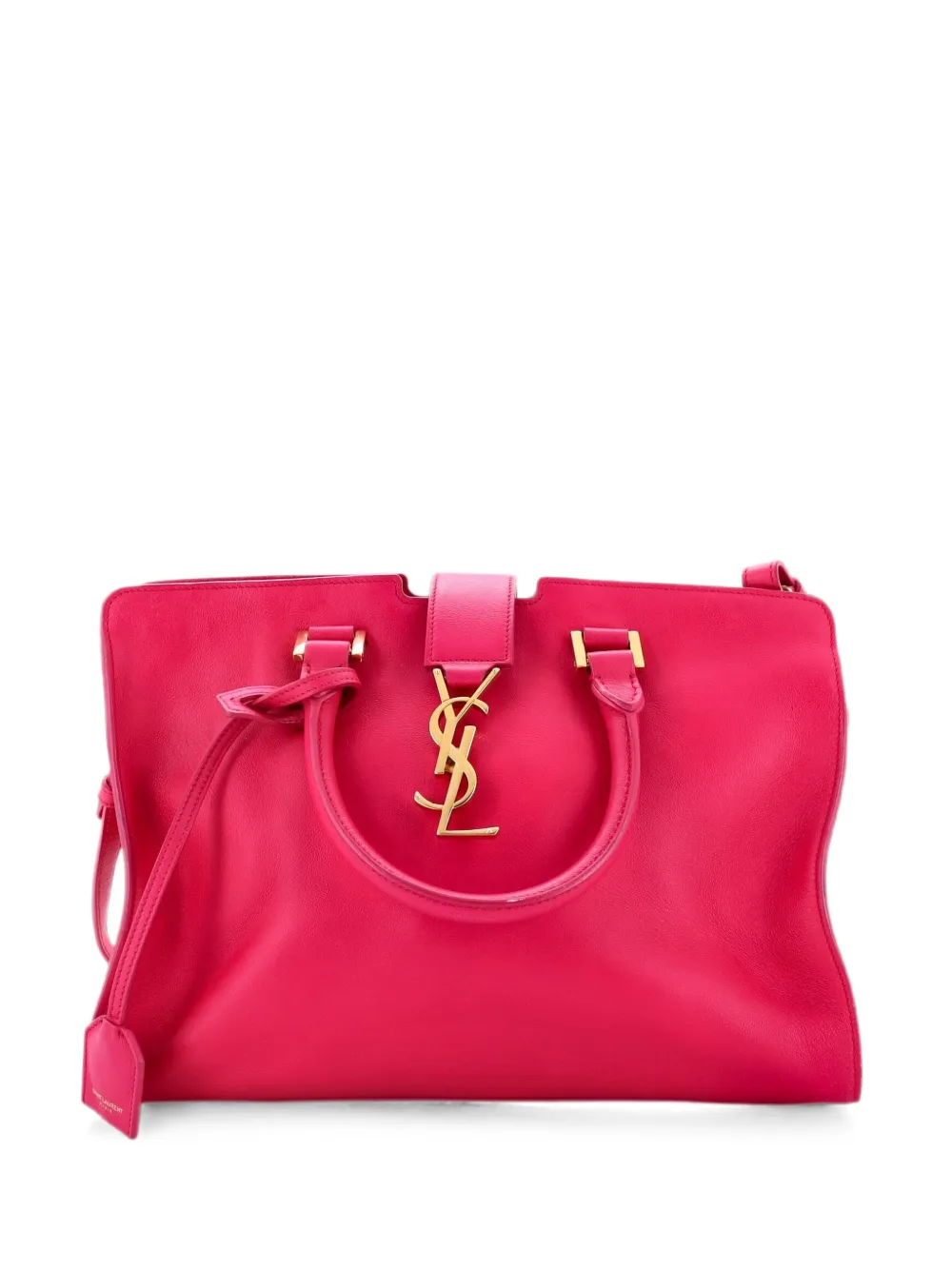 Saint Laurent Pre-Owned Monogram Cabas Leather Small satchel - Rosa