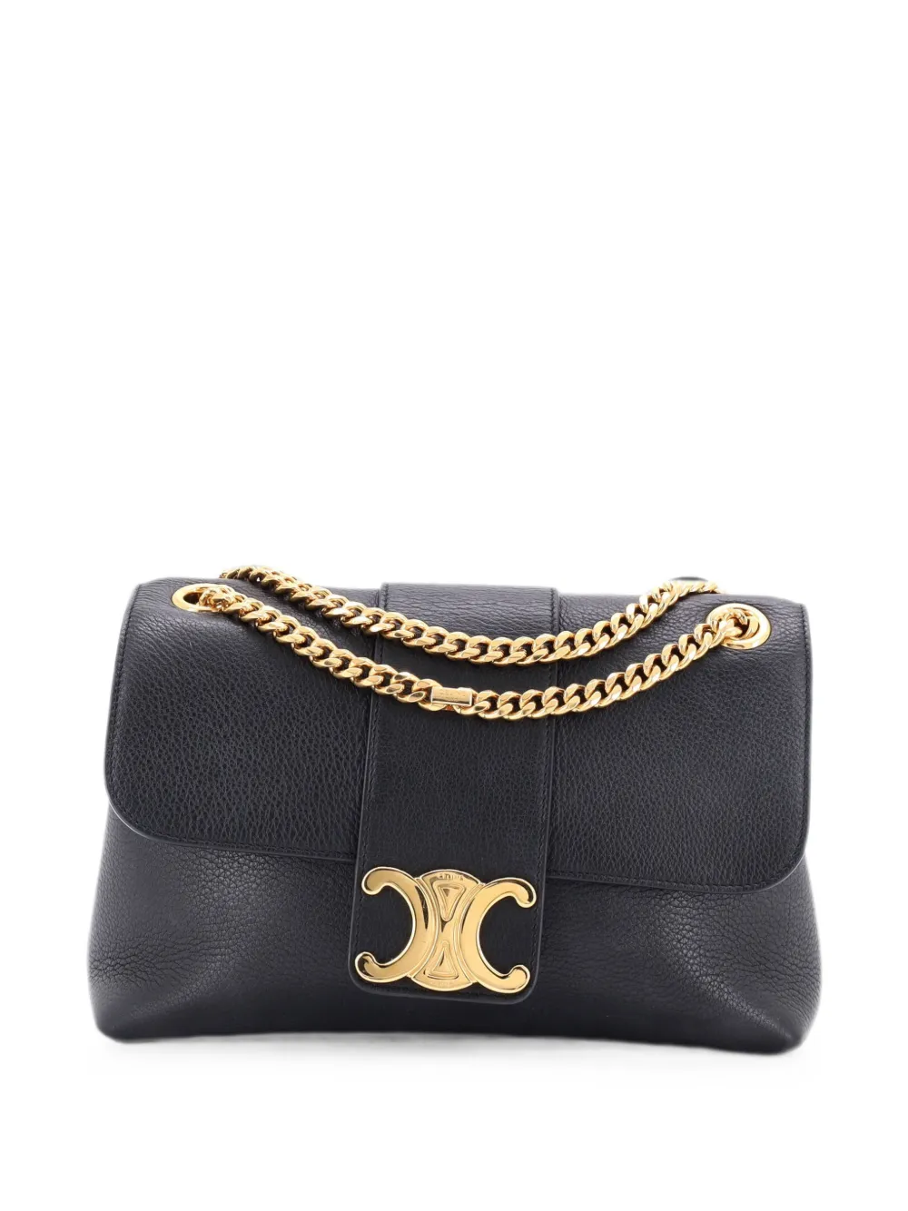 Celine Pre-Owned Victoire Flap Leather Medium shoulder bag - Schwarz