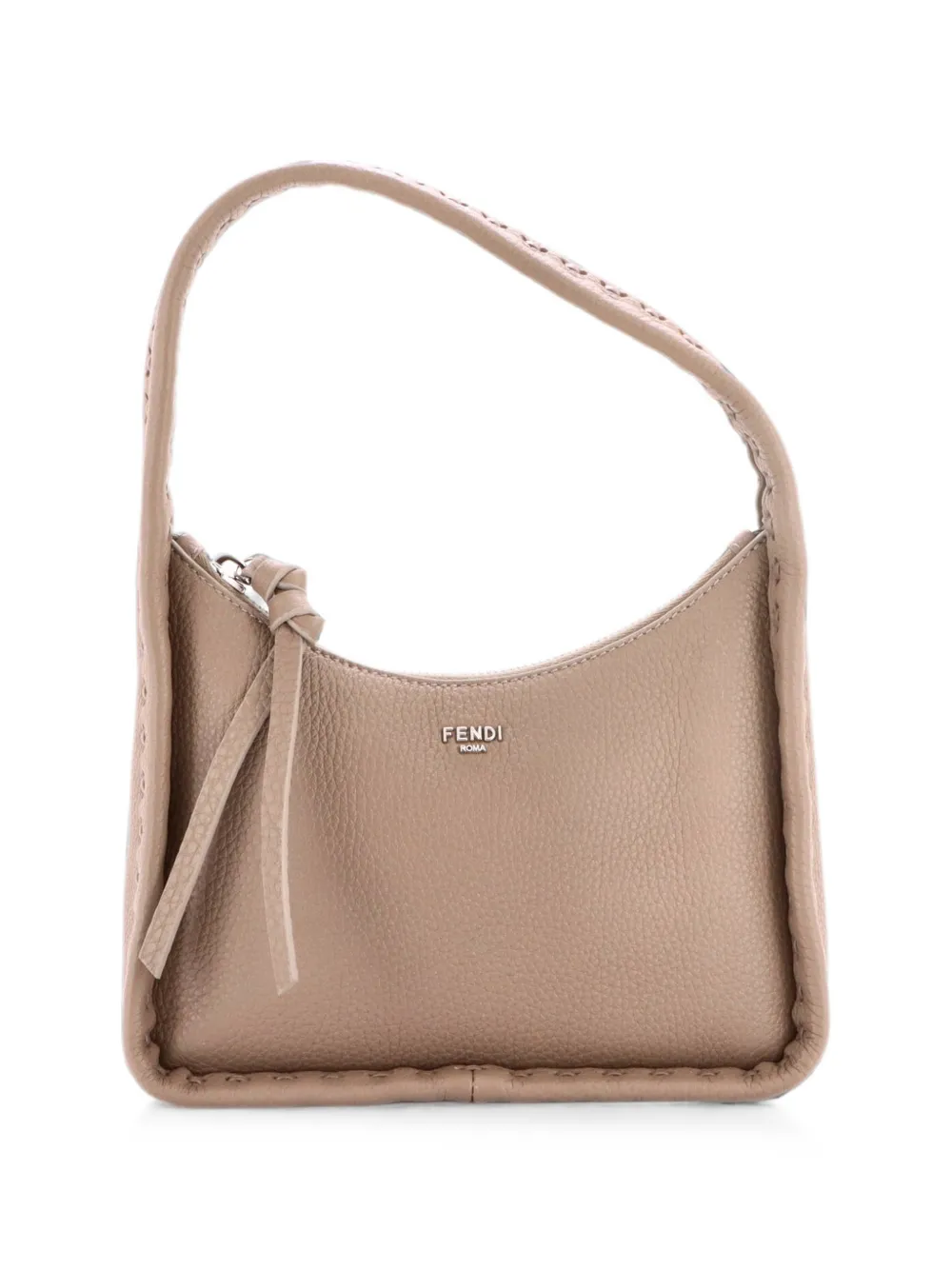 Fendi Pre-Owned Fendessence Selleria Leather Mini hobo bag - Grigio