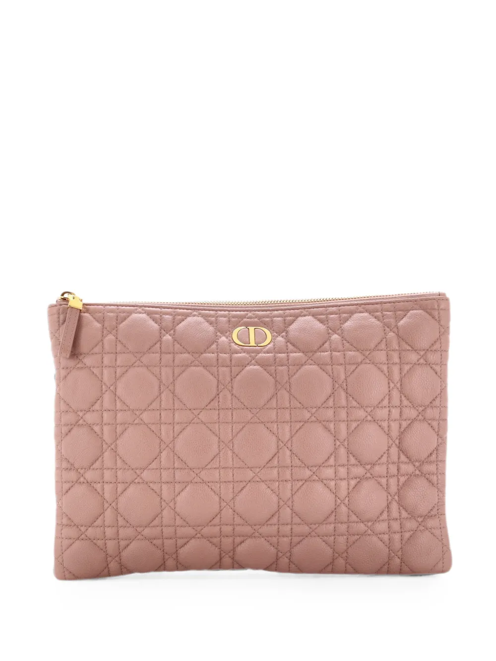 Christian Dior Pre-Owned Caro Daily Pouch Cannage Quilt Calfskin clutch bag - Toni neutri