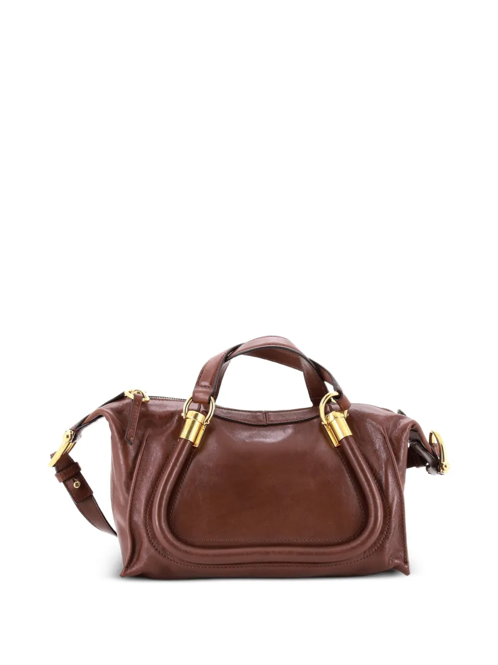 Chloé Pre-Owned Paraty 24 Handbag Leather Small satchel - Marrone