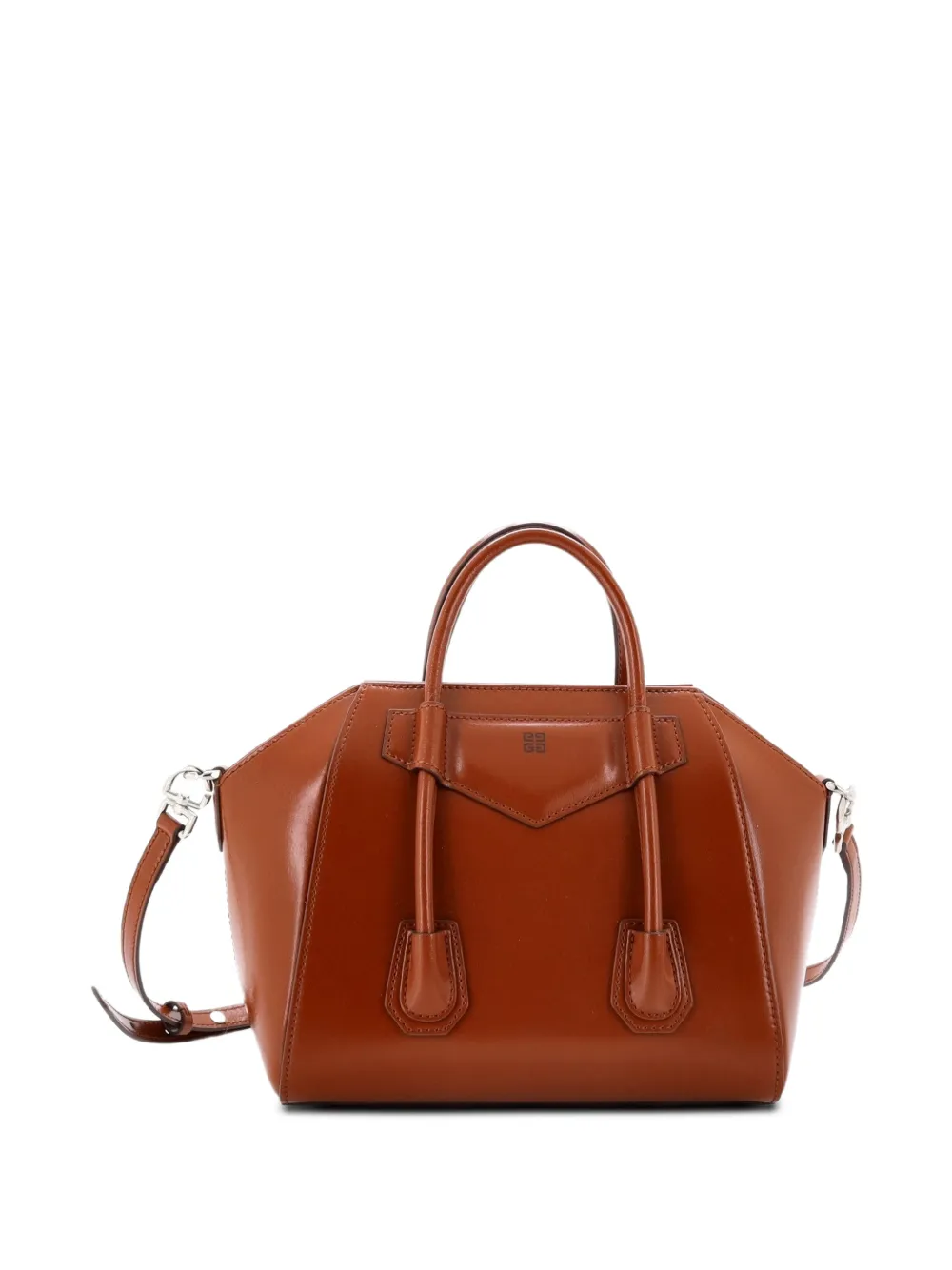 Givenchy Pre-Owned Antigona Lock Bag Leather Mini Crossbody Bag