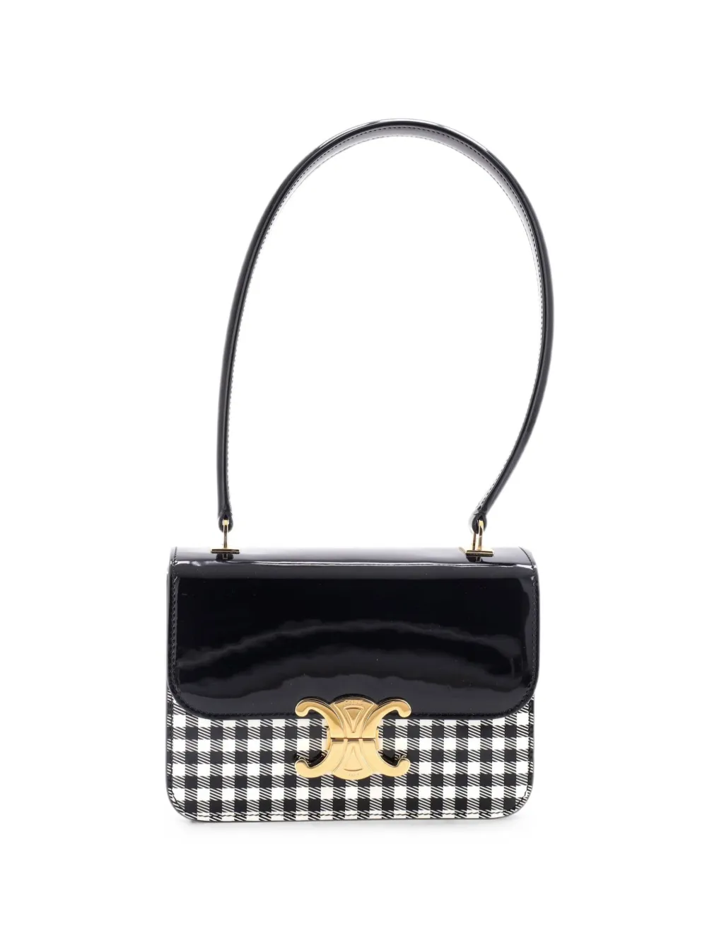 Celine Pre-Owned Garance Bag Printed Patent Teen shoulder bag - Schwarz