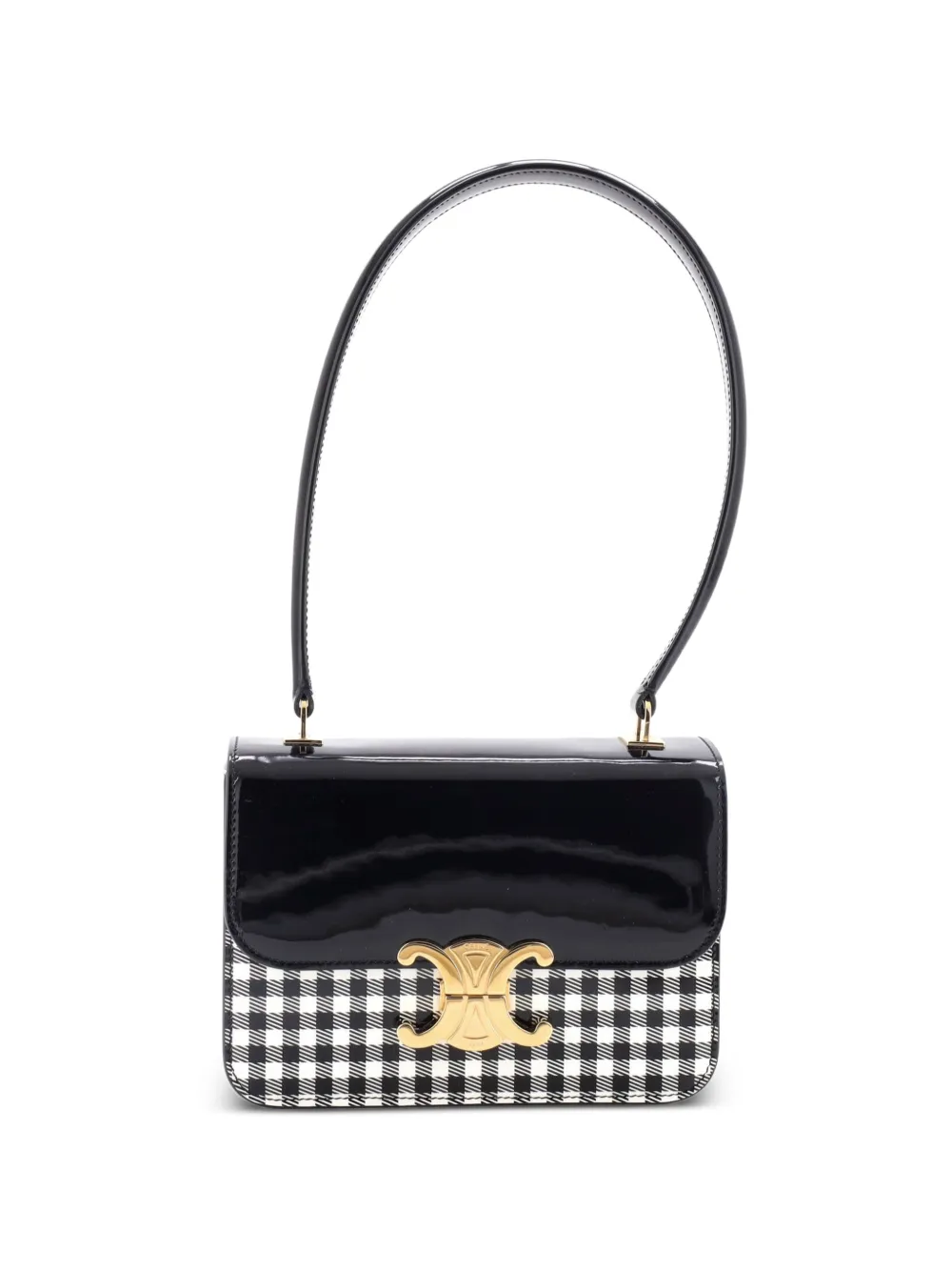 Celine Pre-Owned Garance Bag Printed Patent Teen shoulder bag - Nero