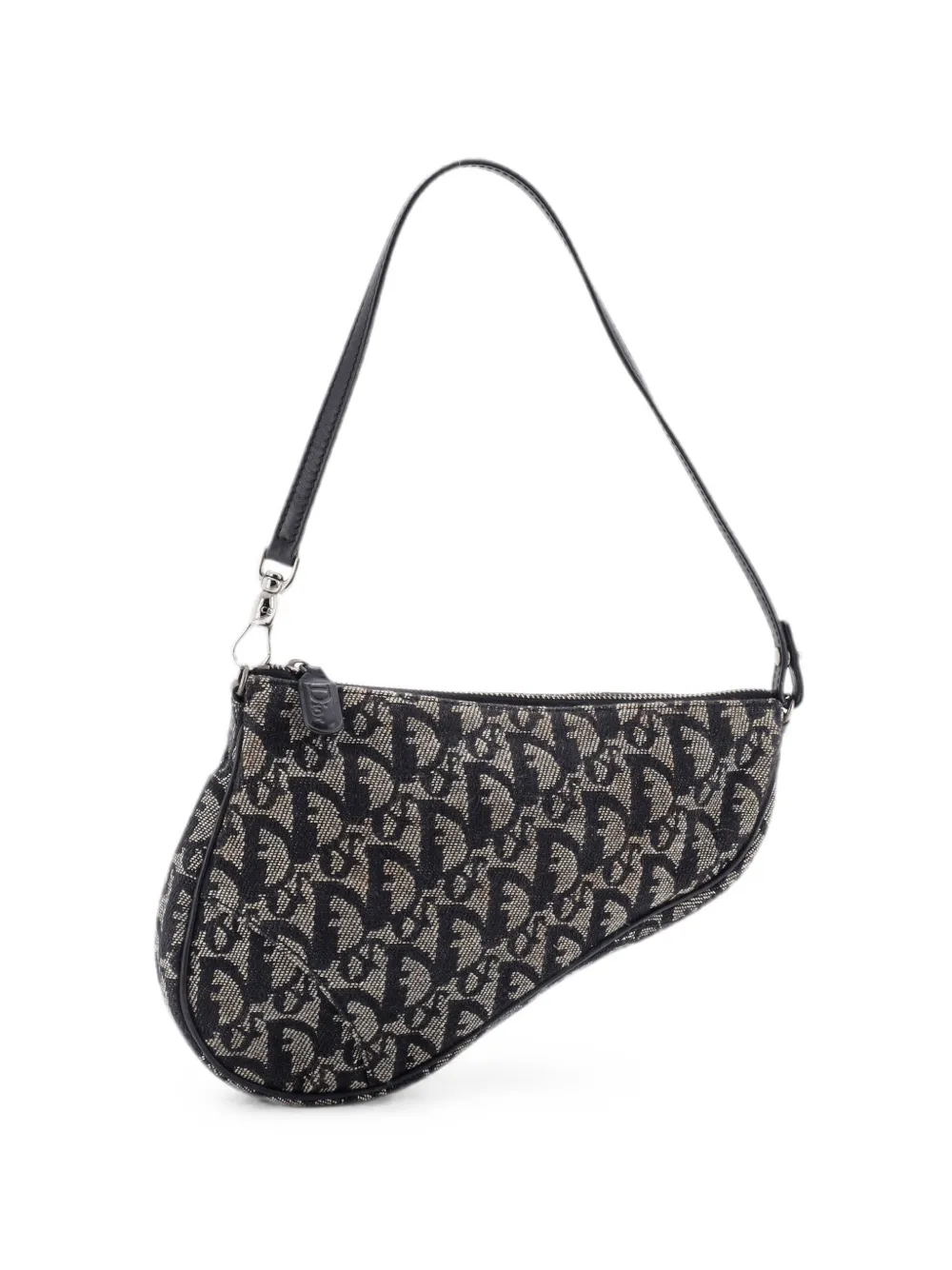 Christian Dior Pre-Owned Mini Vintage Saddle Bag Diorissimo Canvas-Clutch - Blau
