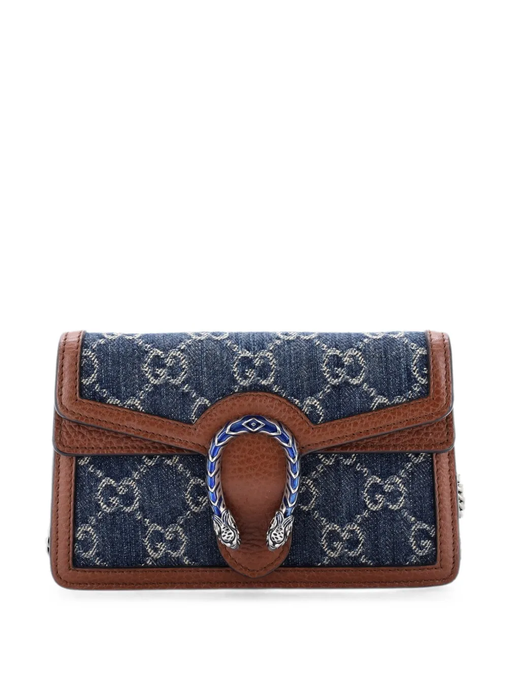 Gucci Pre-Owned Dionysus Bag GG Denim Super Mini crossbody bag - Blu