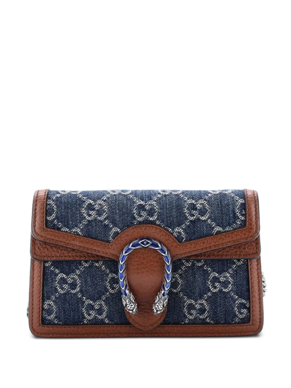Gucci Pre-Owned Dionysus Bag GG Denim Super Mini crossbody bag - Blu