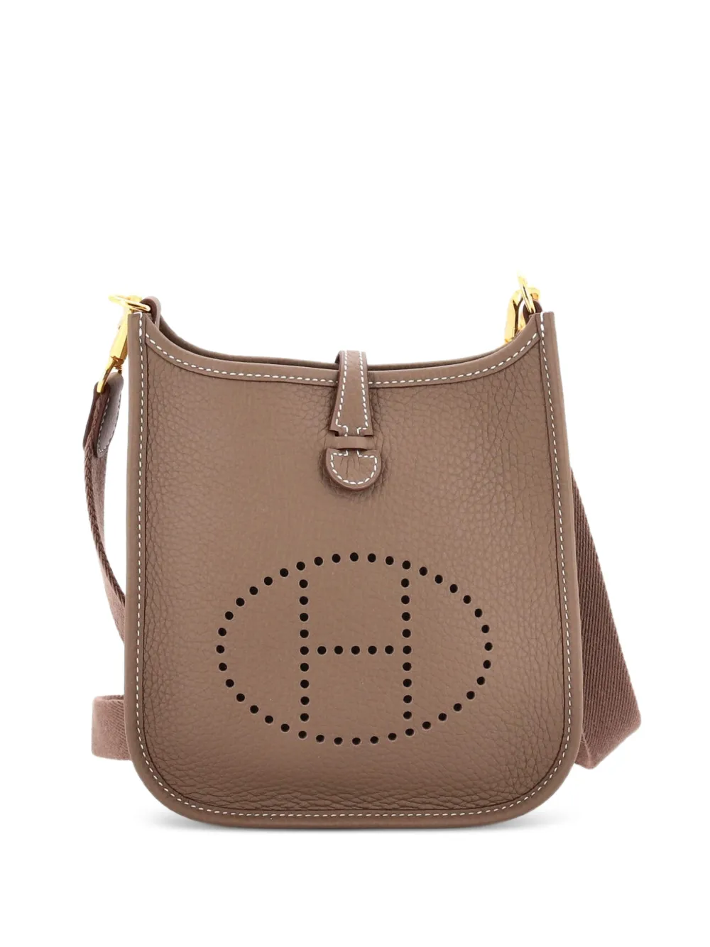 Hermès Pre-Owned Evelyne Bag Gen III Clemence TPM crossbody bag - Grigio
