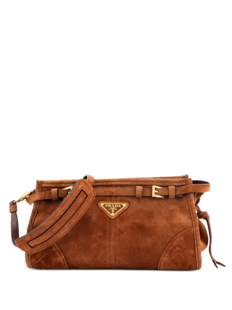 Prada Pre-Owned Bonnie Handbag Suede Small shoulder bag