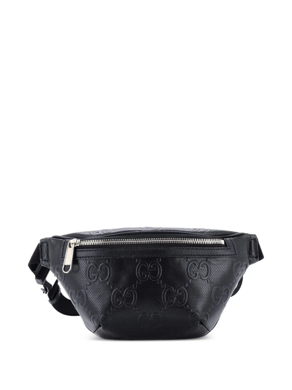 Gucci Pre-Owned GG Embossed Perforated Leather Small belt bag - Nero