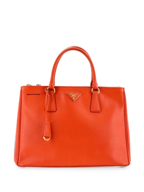 Prada Pre-Owned Double Zip Lux Saffiano Leather Medium tote bag