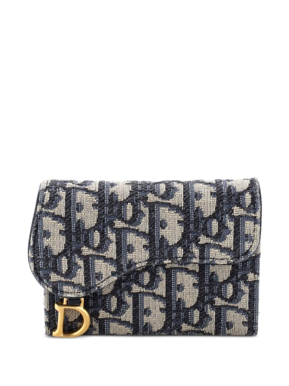 Christian Dior Pre-Owned Oblique Canvas-Kartenetui mit fünf Fächern - Blau