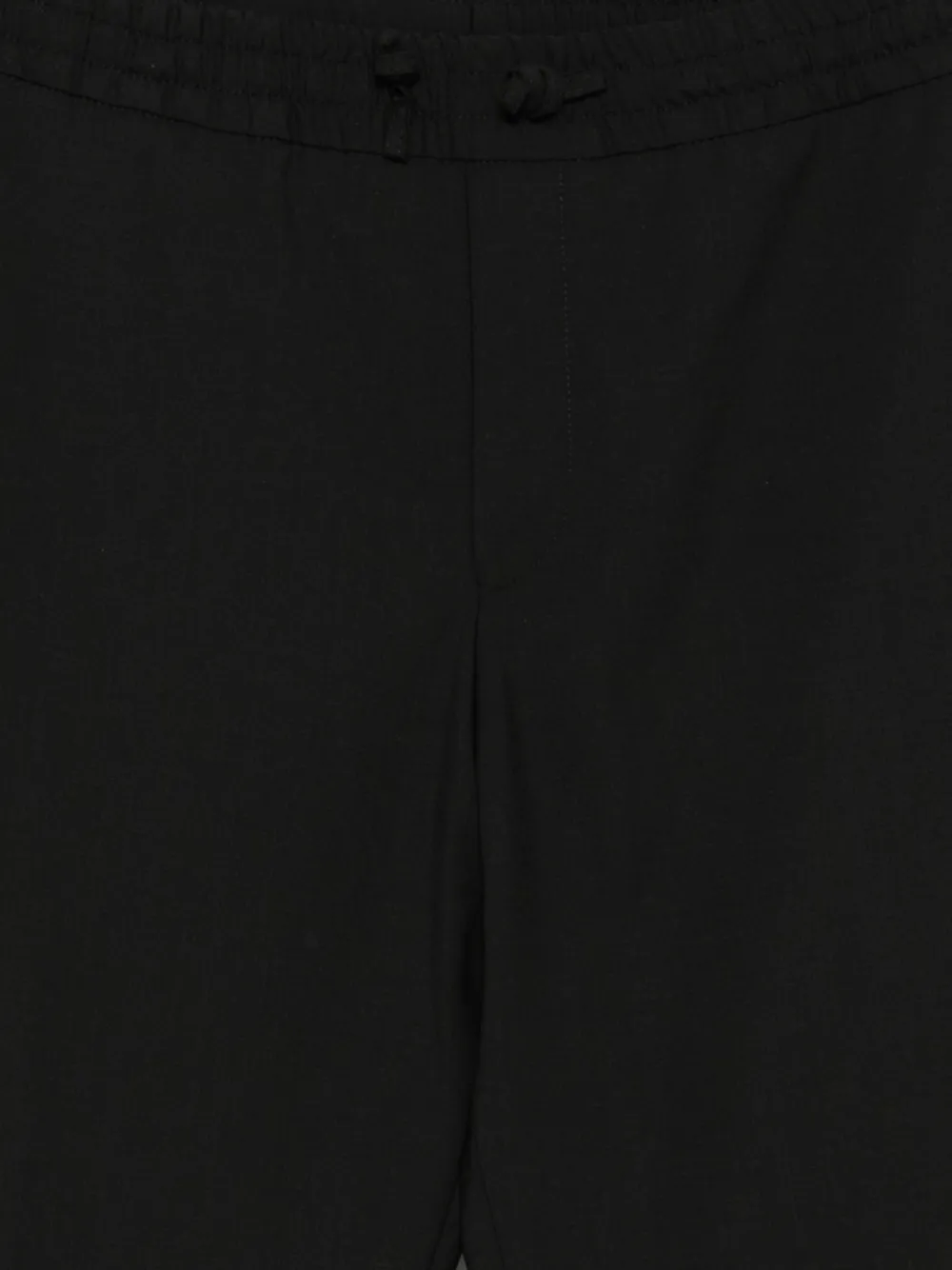 BOSS Broek met elastische taille en trekkoord Zwart