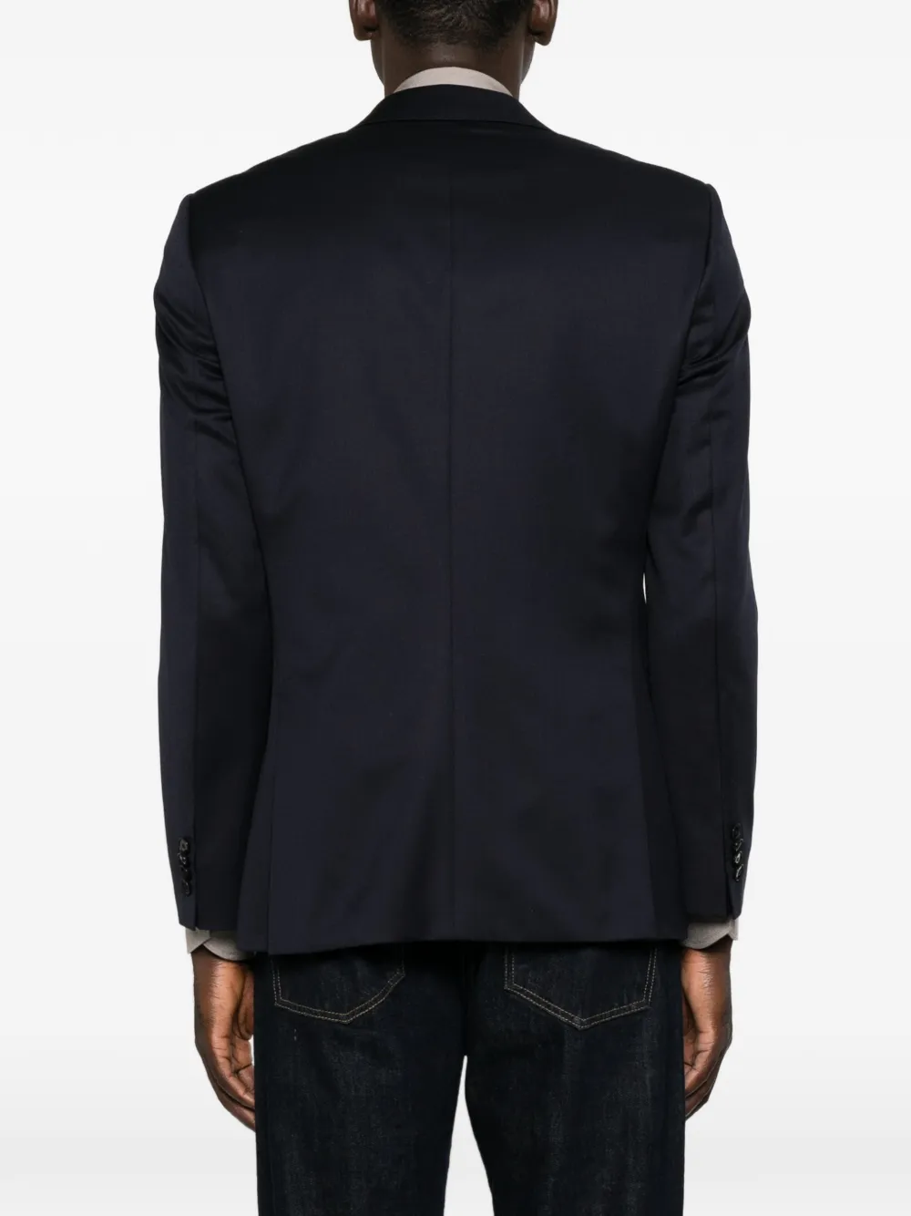 BOSS Blazer met enkele rij knopen Blauw