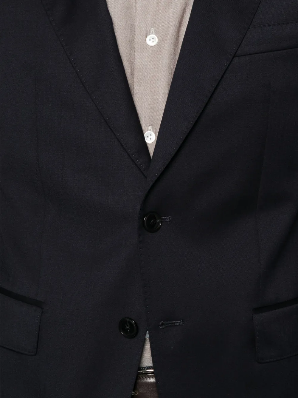 BOSS Blazer met enkele rij knopen Blauw