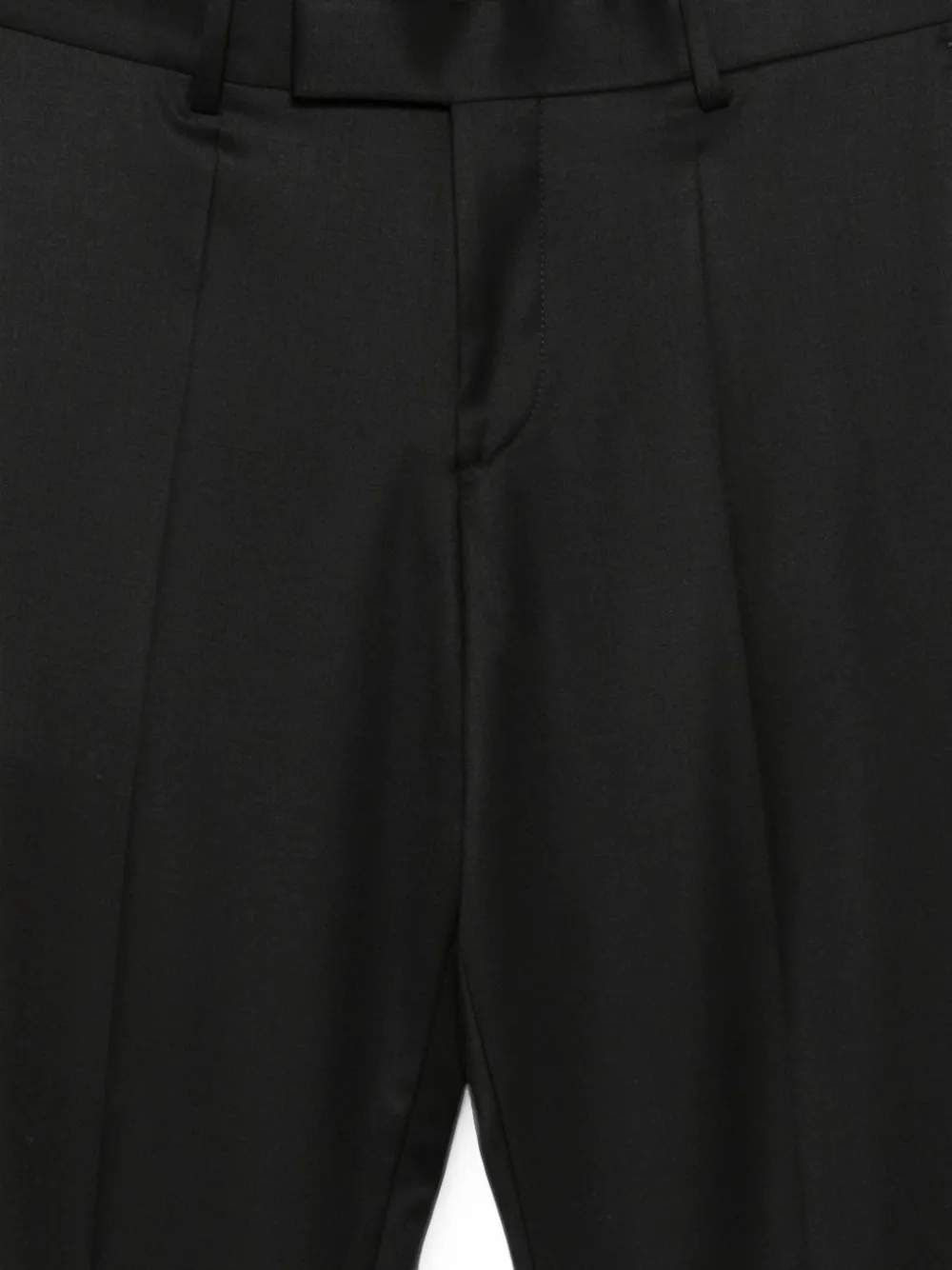 BOSS Pantalon van scheerwol Zwart