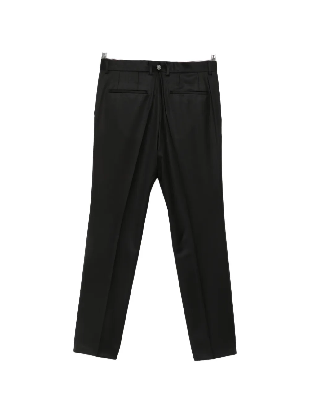 BOSS Pantalon van scheerwol Zwart