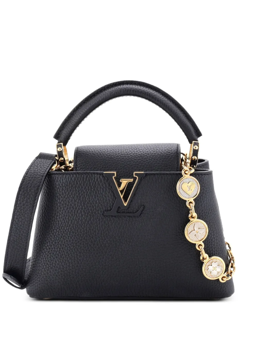 Louis Vuitton Pre-Owned My Capucines Chain Bag Taurillion Leather Small satchel - Schwarz