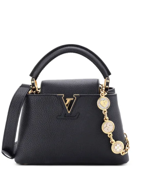 Louis Vuitton Pre-Owned bolsa satchel My Capucines pequeña de piel Taurillion con cadena