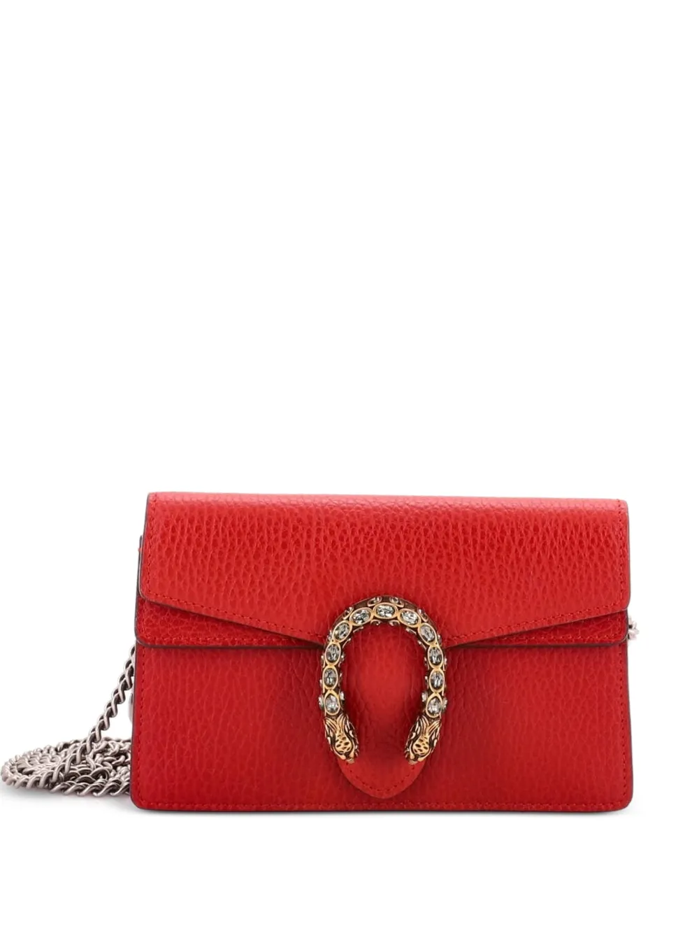 Gucci Pre-Owned Dionysus Bag Leather Super Mini clutch bag - Rosso