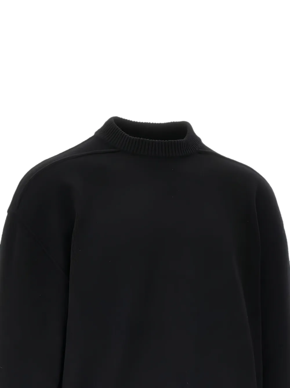 Rick Owens Tommy trui met geribbelde afwerking en verlaagde schouders Zwart
