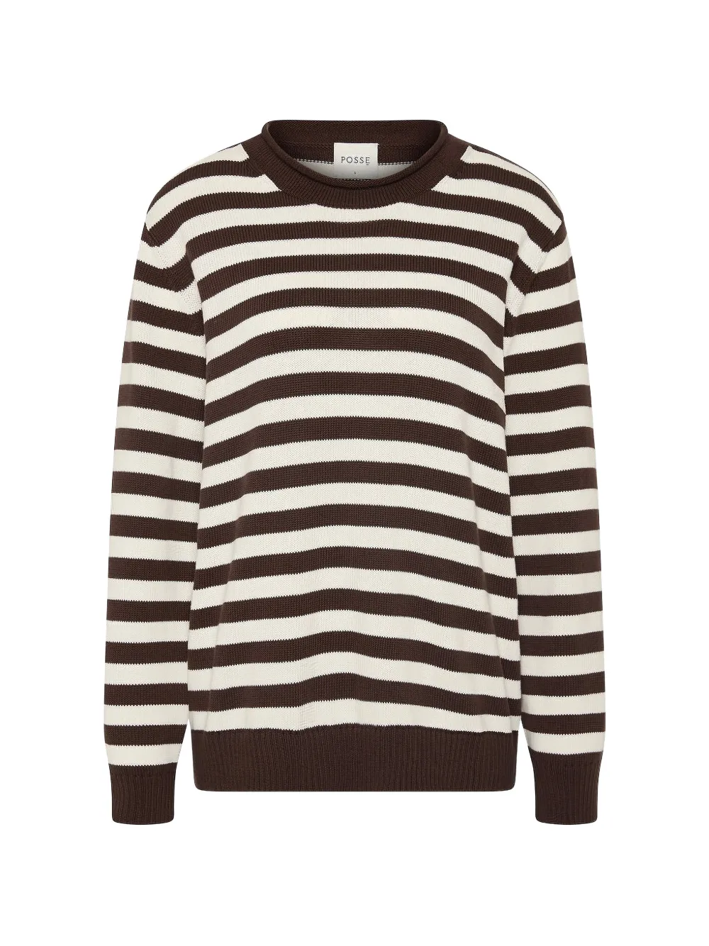 Posse Lara striped sweater - Marrone