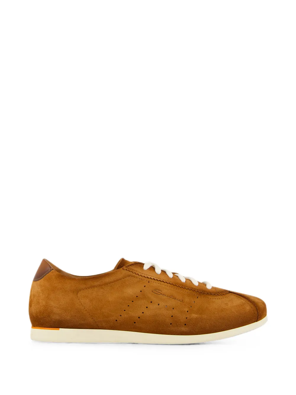 Santoni Suède low-top sneakers Bruin